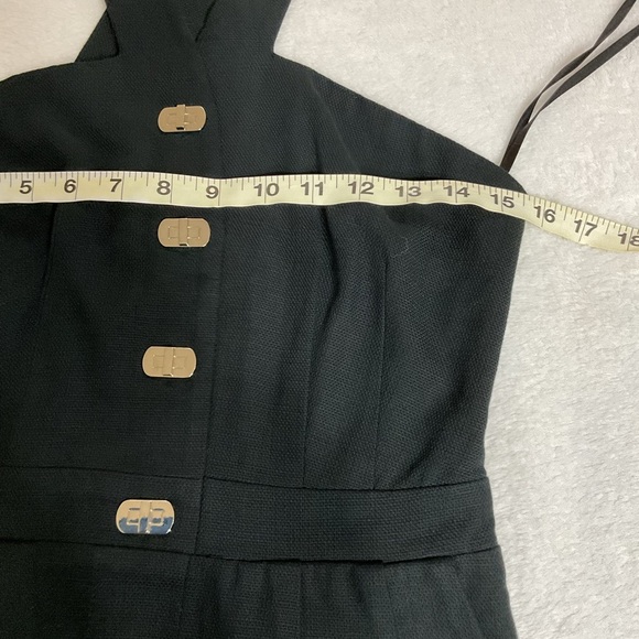 Aryn K Dress Mini Razor Back Gothic Grunge Punk Sz S Black Lined - Picture 12 of 15